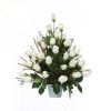 Arrimo con 25 Rosas Blancas