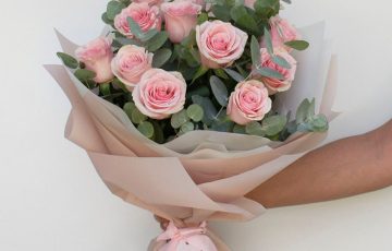 Bouquet de rosas rosadas