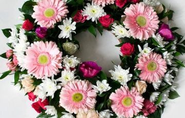 Arreglo Floral Circular de Condolencia