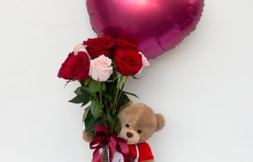 Pack Rosas Peluche y Globo