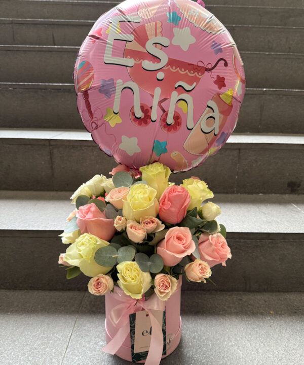 Flores Bienvenida es Niña