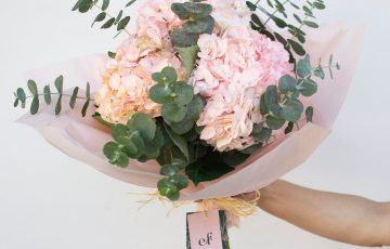 Ramo Hydrangea Rosa