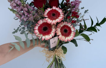Ramo Pasión Roja con Gerberas – Exóticas Flores®