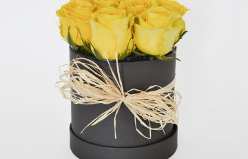 Rosas  Amarillas en base circular